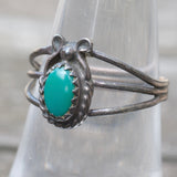 Vintage Sterling Turquoise Ring 7.25