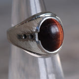 Vintage Sterling Tigers Eye Ring 5.25