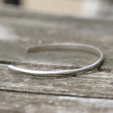 Vintage Sterling Silver Stamped Cuff