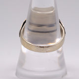 Vintage Sterling Turquoise Stamped Band Ring 9