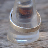 Vintage Sterling Agate Signet Ring 11.75