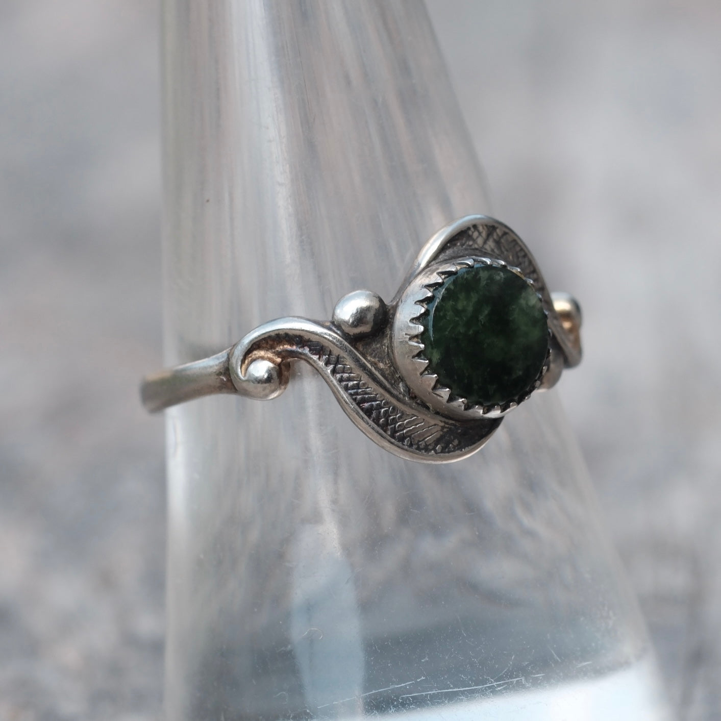 Vintage Sterling Lapis Ring 8.5