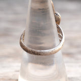 Vintage Sterling Silver Feather Blossom Ring 7.75