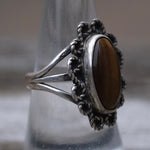 Vintage Sterling Tigers Eye Ring 8