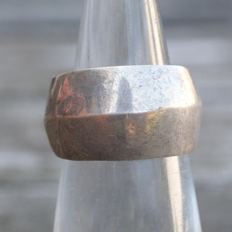 Vintage Sterling Silver Modernist Ring 5.25