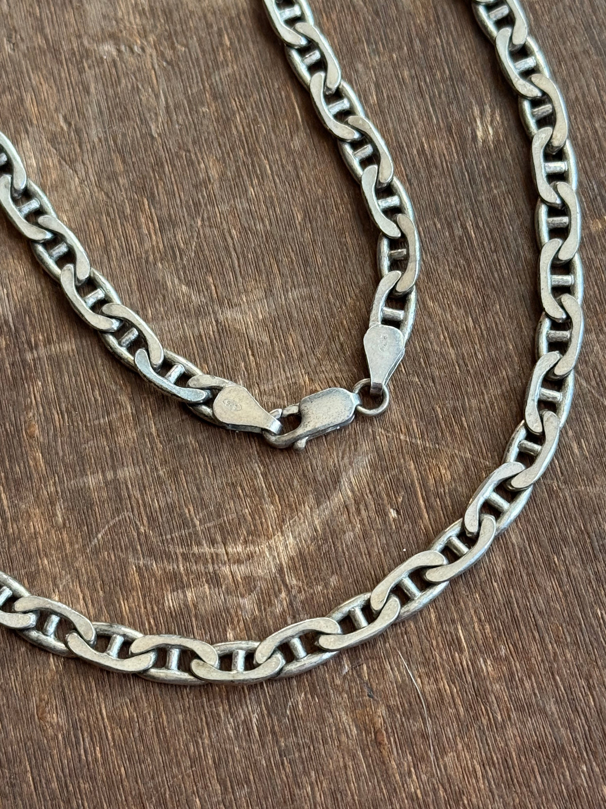 Vintage Sterling Silver 16” Mariner Chain