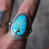 Vintage Sterling Turquoise Ring 10