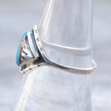 Vintage Sterling Zuni Inlay Band 7.75