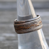 Vintage Sterling Silver Braided Band 6.5