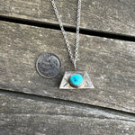 Vintage Sterling Turquoise Bell Necklace