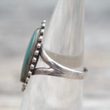 Vintage Sterling Turquoise Ring 5.75