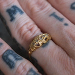 18K Gold Edwardian Old-Cut Diamond Ring 5.5