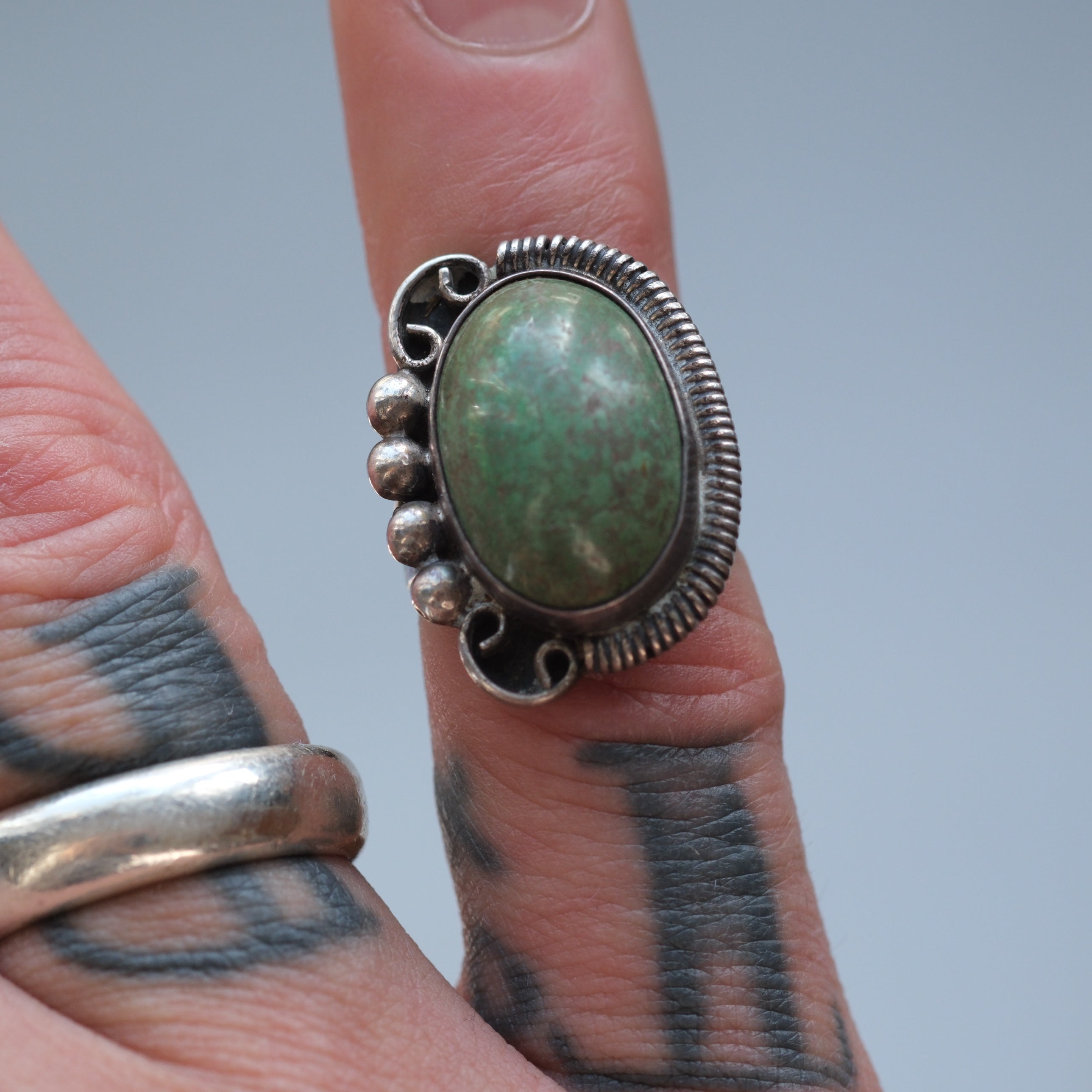 Vintage Sterling Turquoise Ring 4
