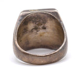 Vintage Sterling Abalone Trading Post Ring 9