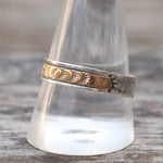 Vintage Sterling and 12K Gold Band 11.75