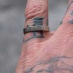 Vintage Sterling Silver Textured Band 6