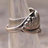 Vintage Sterling Silver Floral Band 4.75