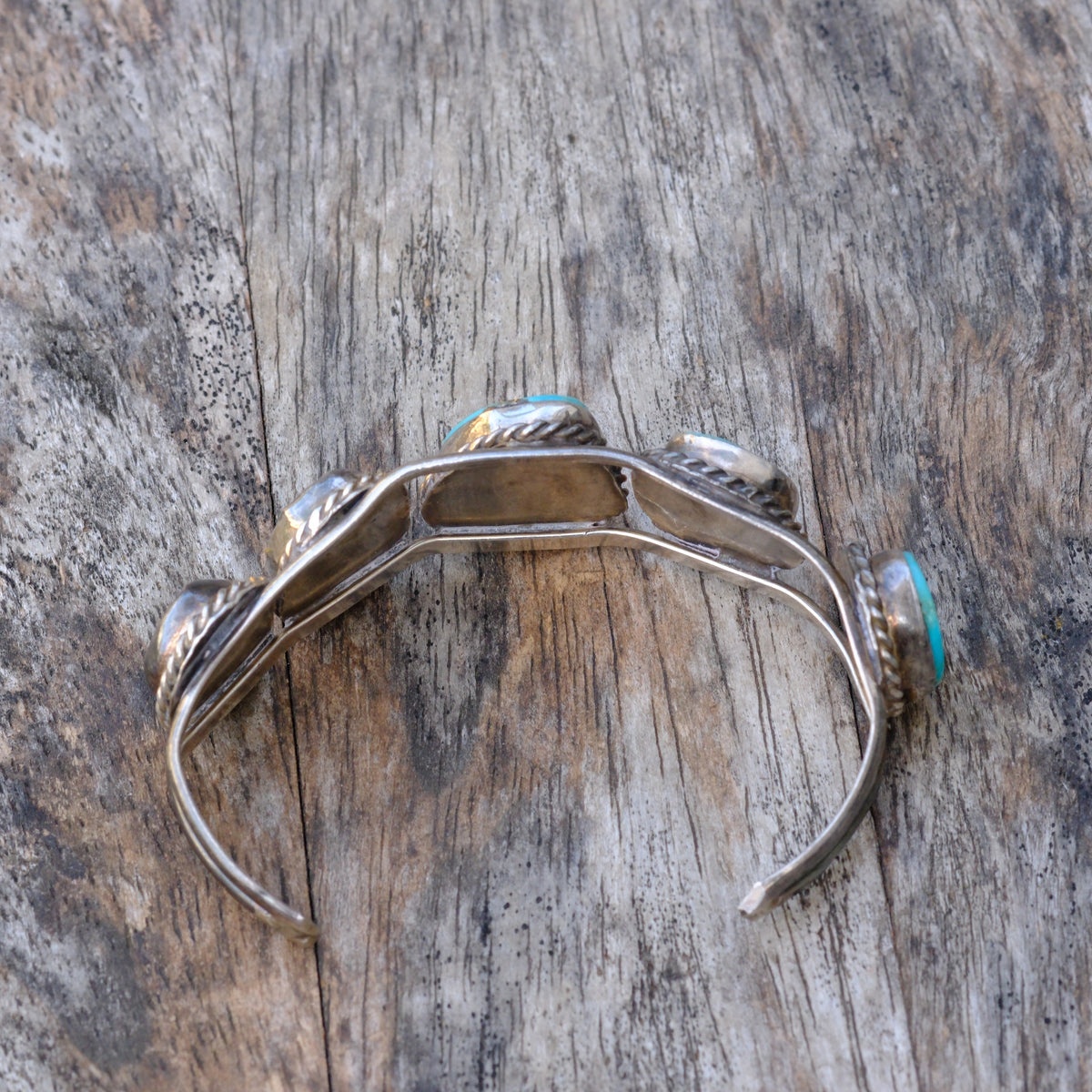 Vintage Sterling Turquoise Cuff Bracelet