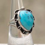 Vintage Sterling Turquoise Ring 6.25