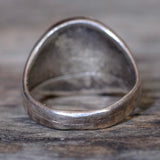 Vintage Sterling Turquoise Inlay Ring 10