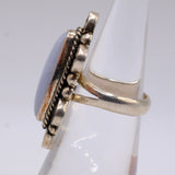 Vintage Sterling Agate Ring 5.75