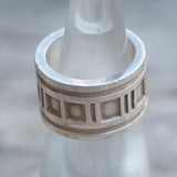 Vintage Sterling Silver Tiffanys Roman Numeral Band 4.75