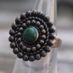 Vintage Sterling Turquoise Ring 4.75