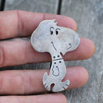 Vintage Sterling Silver Snoopy Pin