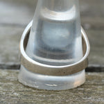Vintage Sterling Hematite Signet Ring 13.5