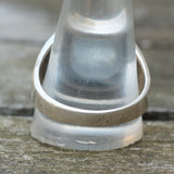 Vintage Sterling Hematite Signet Ring 13.5