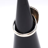 Vintage Sterling Turquoise Roper Ring 5.75
