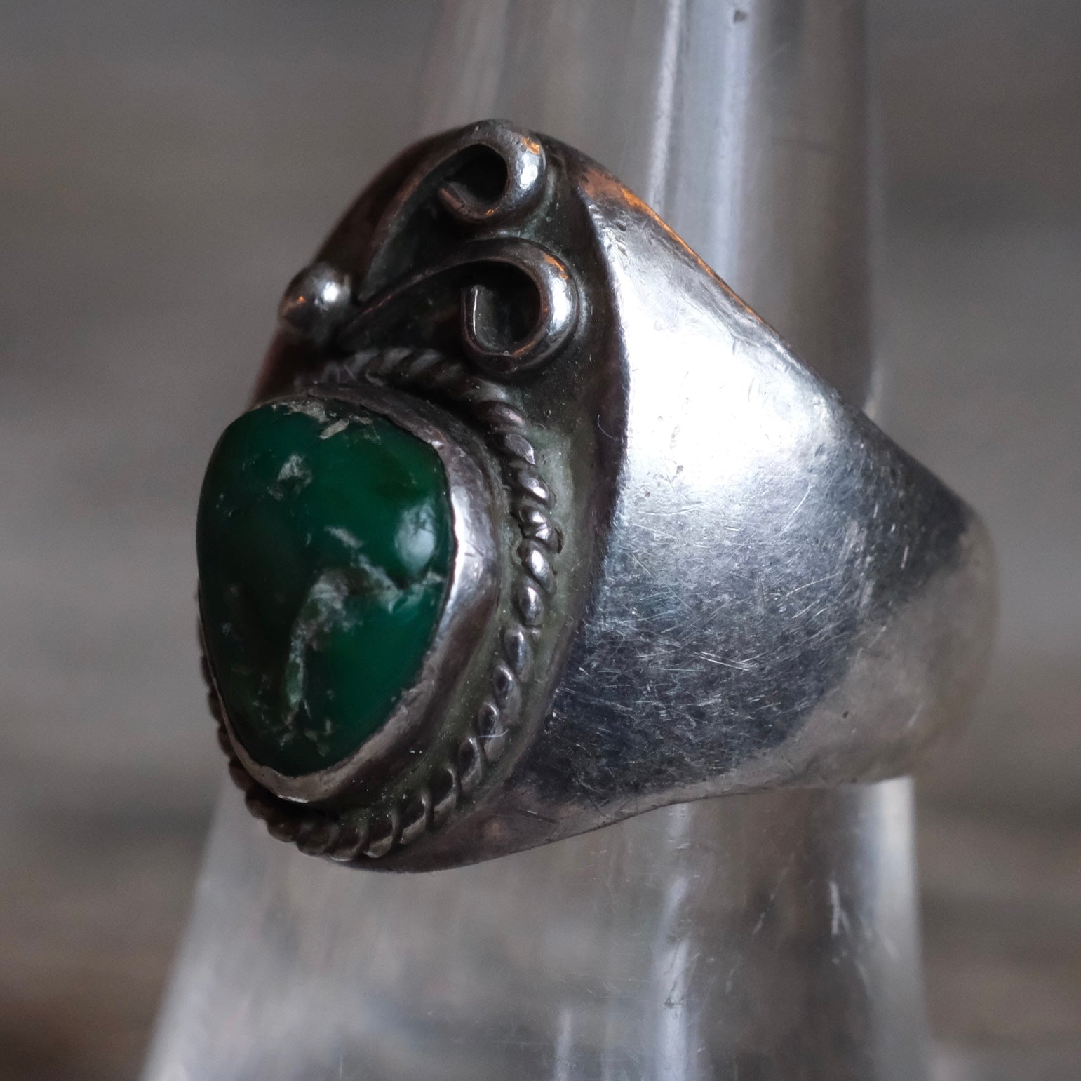 Vintage Sterling Turquoise Ring 8