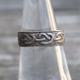 Vintage Sterling Silver Band 6
