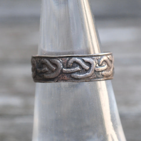Vintage Sterling Silver Band 6