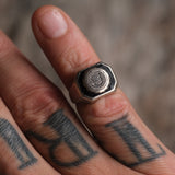 Vintage Sterling Signet Ring 4.5