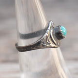 Vintage Sterling Turquoise Thunderbird Ring 6