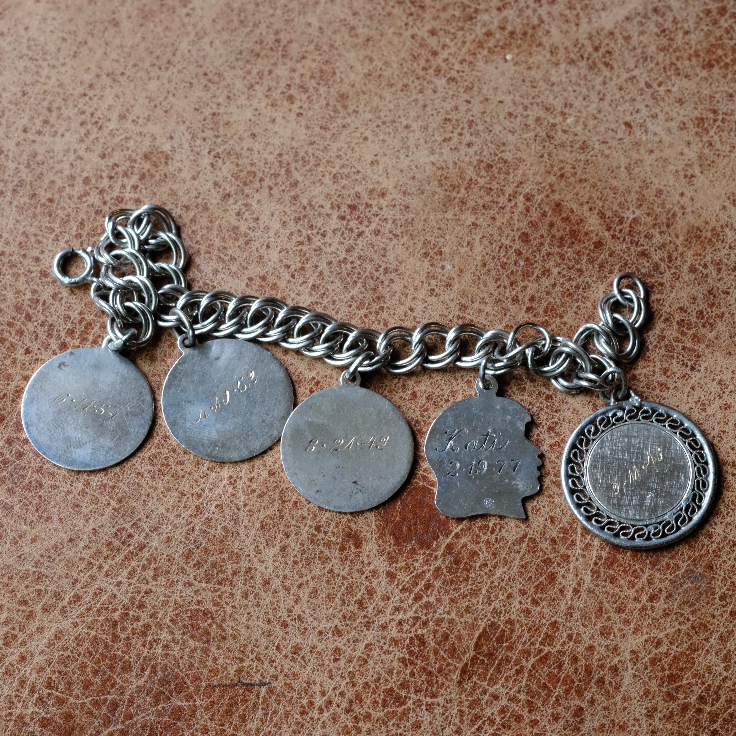 Vintage Sterling Silver Keepsake Charm Bracelet