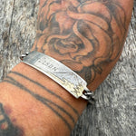 Vintage Sterling WWII Military ID Bracelet