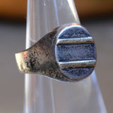 Vintage Sterling Silver Signet Ring 5.5