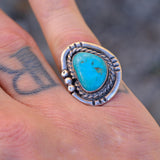 Vintage Sterling Turquoise Ring 6