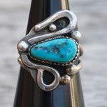 Vintage Sterling Turquoise Ring 5