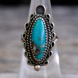 Vintage Sterling Turquoise Ring 6