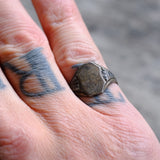 Vintage Sterling Silver Blank Signet Ring 6.25