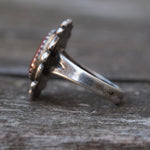 Vintage Sterling Carnelian Ring 4.75