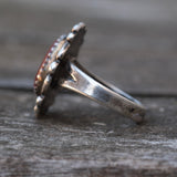 Vintage Sterling Carnelian Ring 4.75