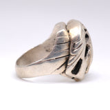 Vintage Sterling Turquoise Eagle Ring 10.25