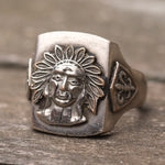 Vintage 1950’s Mexican Biker Ring 8.75