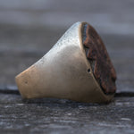 Vintage Worn Big Chief Mexican Biker Ring 9.5