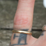 14K Yellow Gold Band Ring 5.5