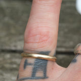 14K Yellow Gold Band Ring 5.5